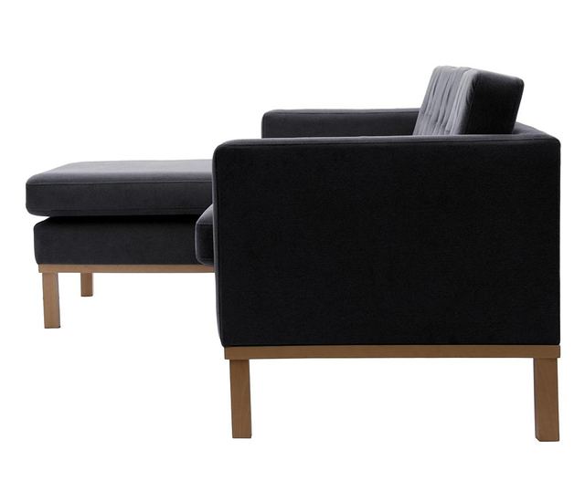 Jonan Beech Dark Grey Baloldali Sarokkanapé