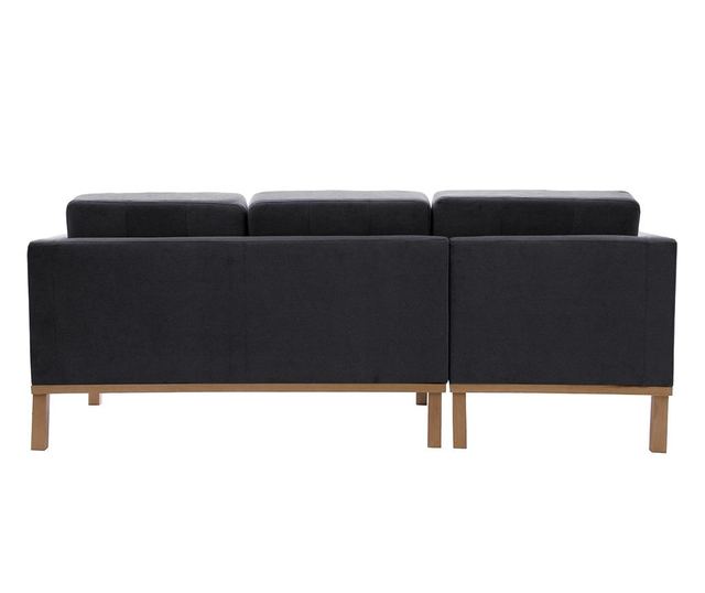 Jonan Beech Dark Grey Baloldali Sarokkanapé