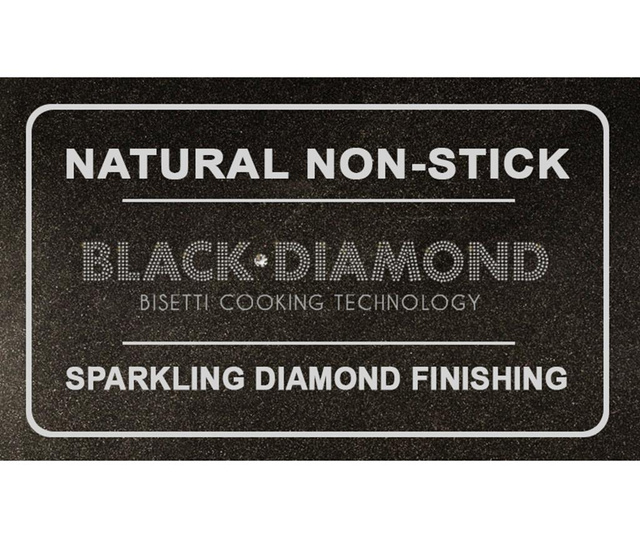 Тиган с капак Black Diamond Silver 28 см