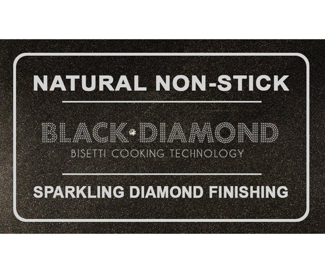 Тенджера с капак Long Black Diamond Silver 1.85 L