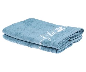 Tommy Zain Petrol Blue 2 db Fürdőszobai törölköző 50x100 cm