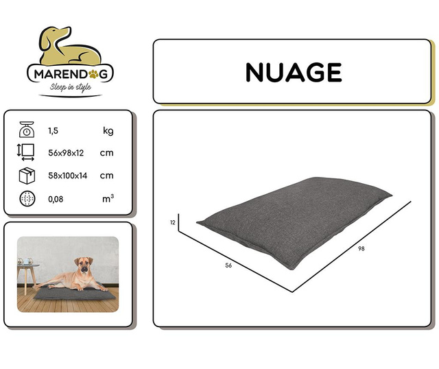 Възглавница за куче Nuage Sand