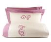 Floriane Sand and Dusty Pink Kétszemélyes Extra Percale Ágynemű