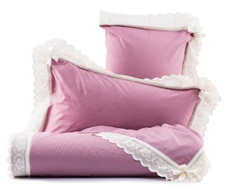 Burrato Dusty Pink Kétszemélyes Extra Percale lepedő és 2 db párnahuzat