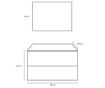Set mobilier pentru baie 4 piese Marte Blue Stone thumbnail 3