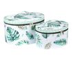 Комплект 2 кутии с капак Tropical Leaf