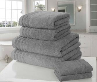 Set 6 prosoape de baie So Soft Charcoal