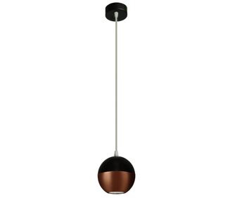 Stropna svjetiljka Midway One Black Copper
