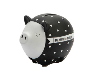 Pig Black White Persely