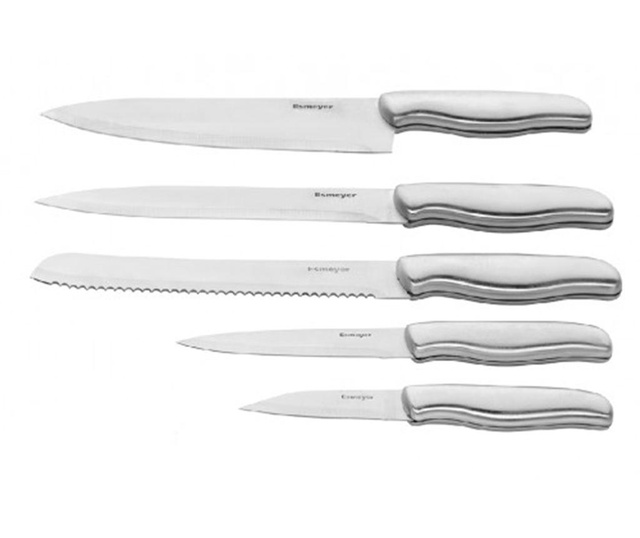Set 5 nožev in rezalna deska Corona