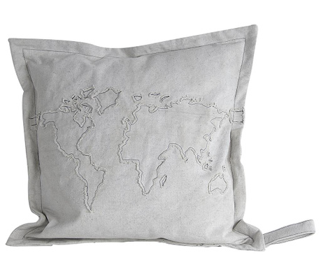 Διακοσμητικό μαξιλάρι Grey Map 51x51 cm