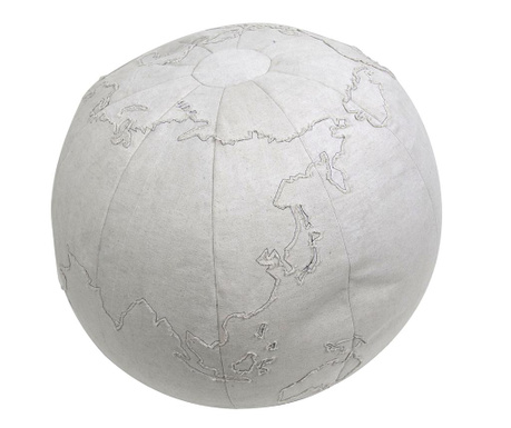 Κάλλυμα για πουφ Grey Globe