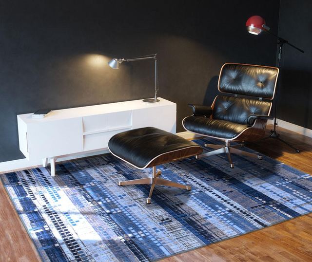 Килим Mad Men Rockefeller Blu 80x240 см