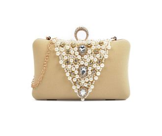 Дамска чанта тип клъч Caraya Beige