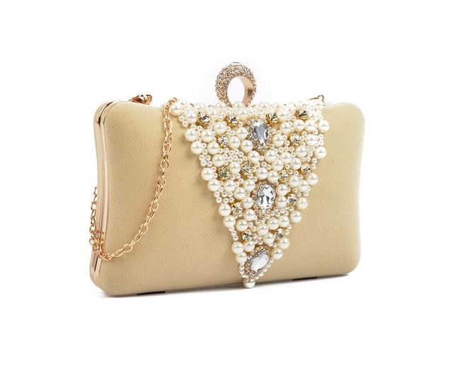 Дамска чанта тип клъч Caraya Beige