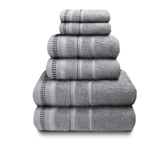 Комплект 6 кърпи за баня Berkley Silver