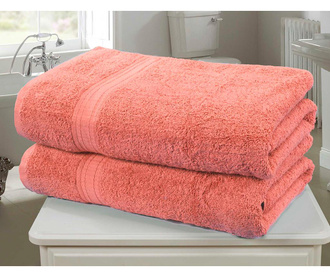 Комплект 2 кърпи за баня Royal Kensington Coral 90x140 см