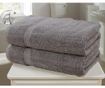 Set 2 prosoape de baie Royal Kensington Charcoal 90x140 cm