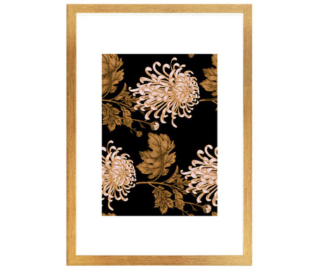Tablou Oyo Concept, Ancient Flowers, MDF imprimat, 24x29 cm