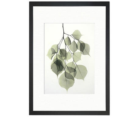 Tablou Oyo Concept, Tender Leaves, MDF imprimat, 24x29 cm