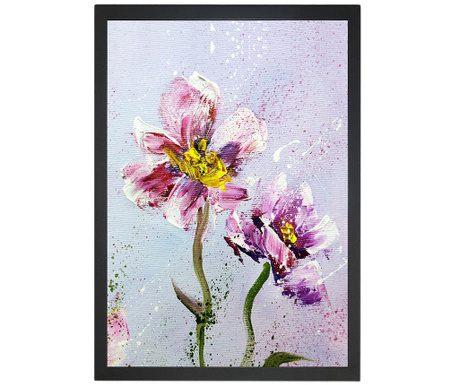 Pink Flowerts Kép 24x29 cm