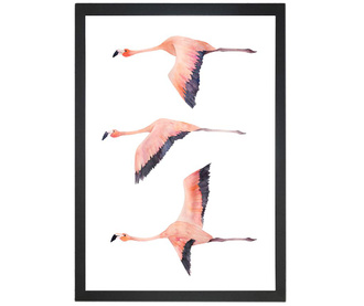 Flying Flamingos Kép 24x29 cm