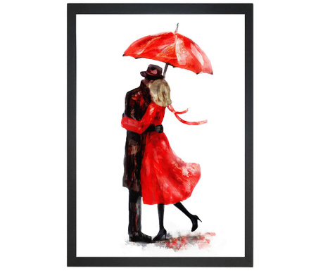 Couple Under Umbrella Kép 24x29 cm