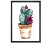 Tablou Oyo Concept, Lovable Cactus, MDF imprimat, 24x29 cm