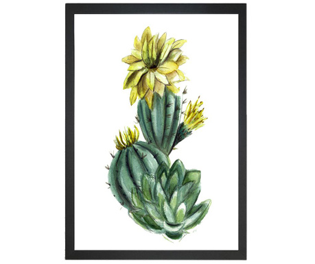 Tablou Oyo Concept, Cactus Blossom, MDF imprimat