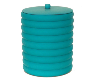 Cos de gunoi cu capac Waves Turquoise 5 L