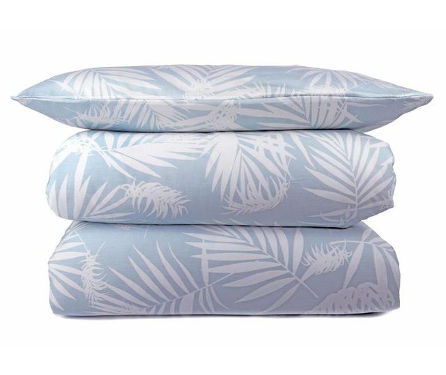 Спален комплект Single Satin Palm Beach Light Blue