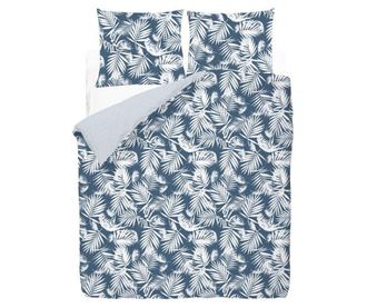 Спален комплект Single Satin Palm Beach Navy Blue