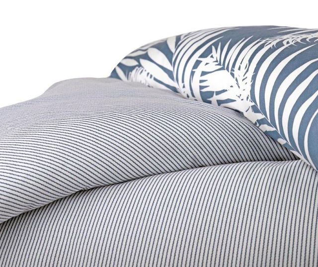Palm Beach Navy Blue Kétszemélyes Satin Ágynemű