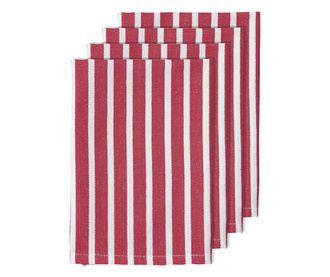 Комплект 4 салфетки за маса Bahamas Stripe Pink 45x45 см