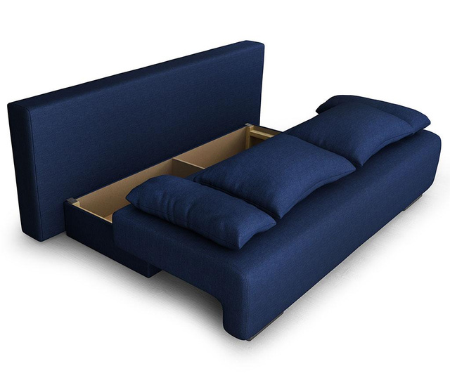 Rozkładana kanapa trzyosobowa Georgia Etna Night Blue
