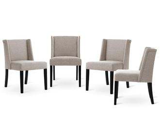 Zeste Black Taupe 4 db Szék