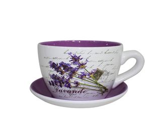 Maxitasse Lavender Virágcserép alátéttel