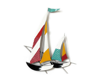 Beaux Arts Colorful Boats Fali dekoráció