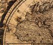 Brown Map Kép 100x120 cm