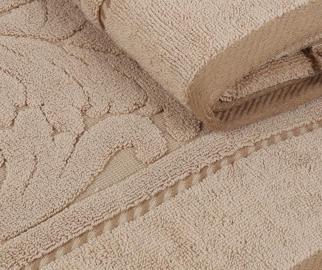 Komplet 2 brisač Sultan bež barve 50x90 cm - 4