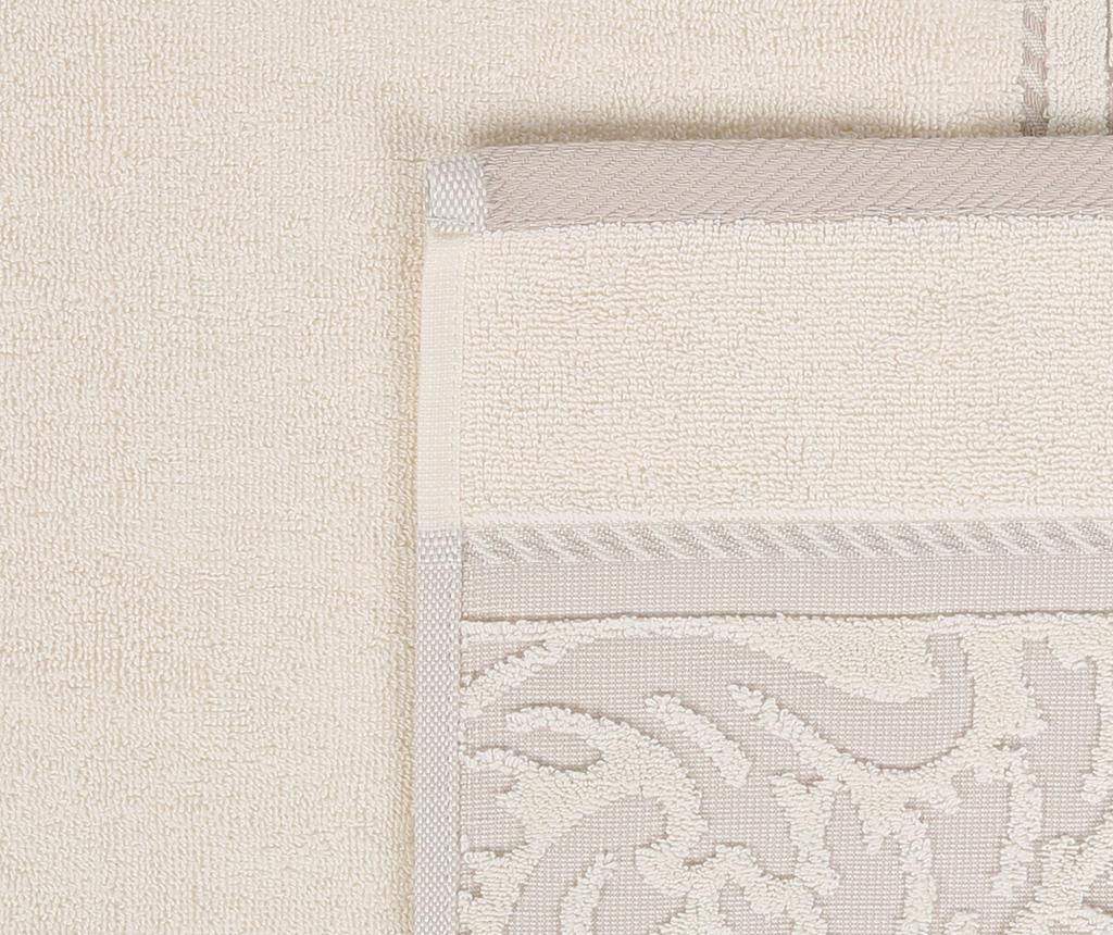 Sada 2 krémových osušek Sultan 50x90 cm - 5
