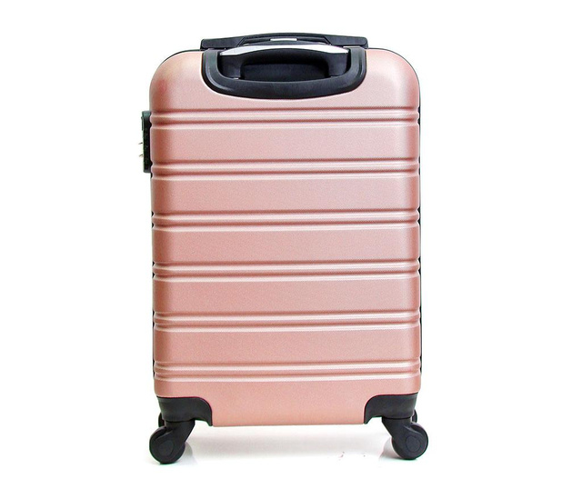 Bilbao Golden Pink Gurulós bőrönd 35 L