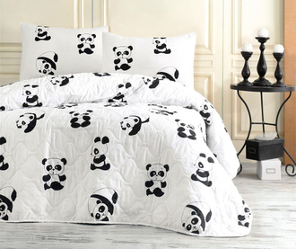 Set prošiveni prekrivač Double Panda