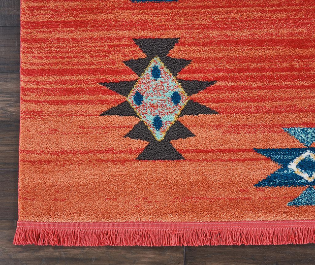 Navajo Seven Red Runner Szőnyeg 66x130 cm
