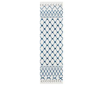 Килим Kamala White Blue Runner 66x229 см