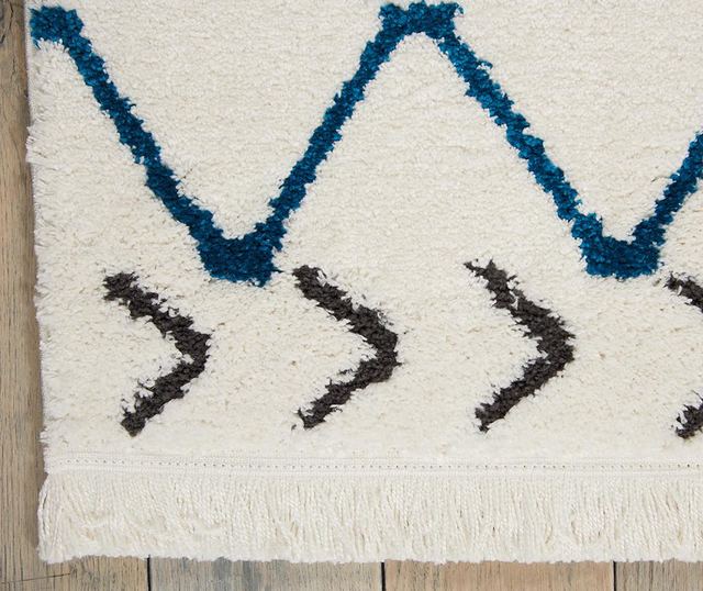 Килим Kamala White Blue Runner 66x229 см