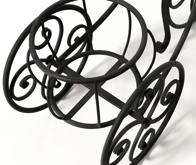 Поставка за саксия Wheel Black