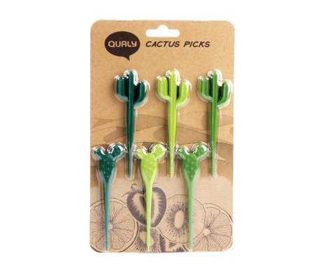 Set 6 štapića za predjela Cactus Picks