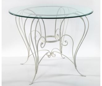 Маса за екстериор Cannes Clear White