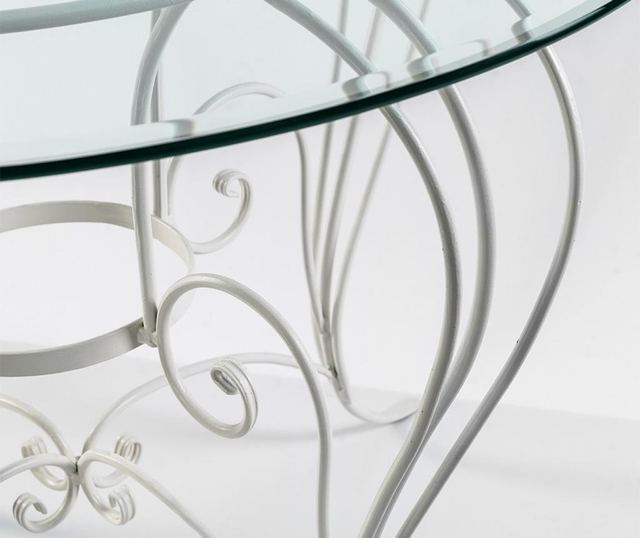 Маса за екстериор Cannes Clear White
